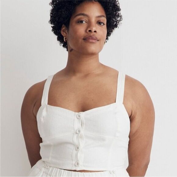 Madewell NWT Modular Sleeveless Tank in Lighthouse Size 16 - Picture 2 of 7